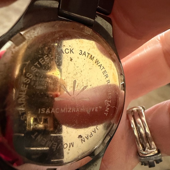 Personal Isaac Mizrahi Black and Silver Watch main image 4